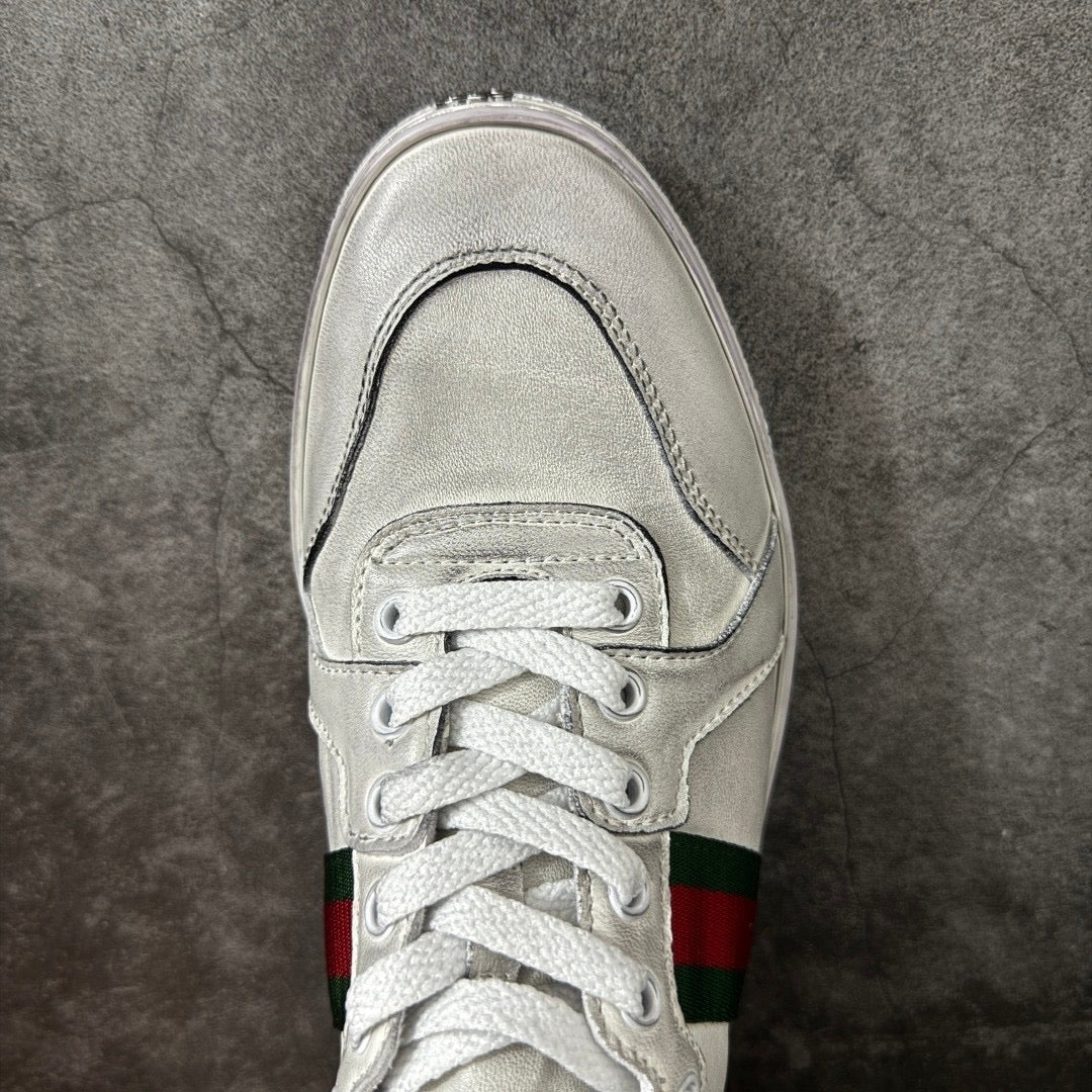 Gucci Men’s Coda Leather High-Top Sneakers White