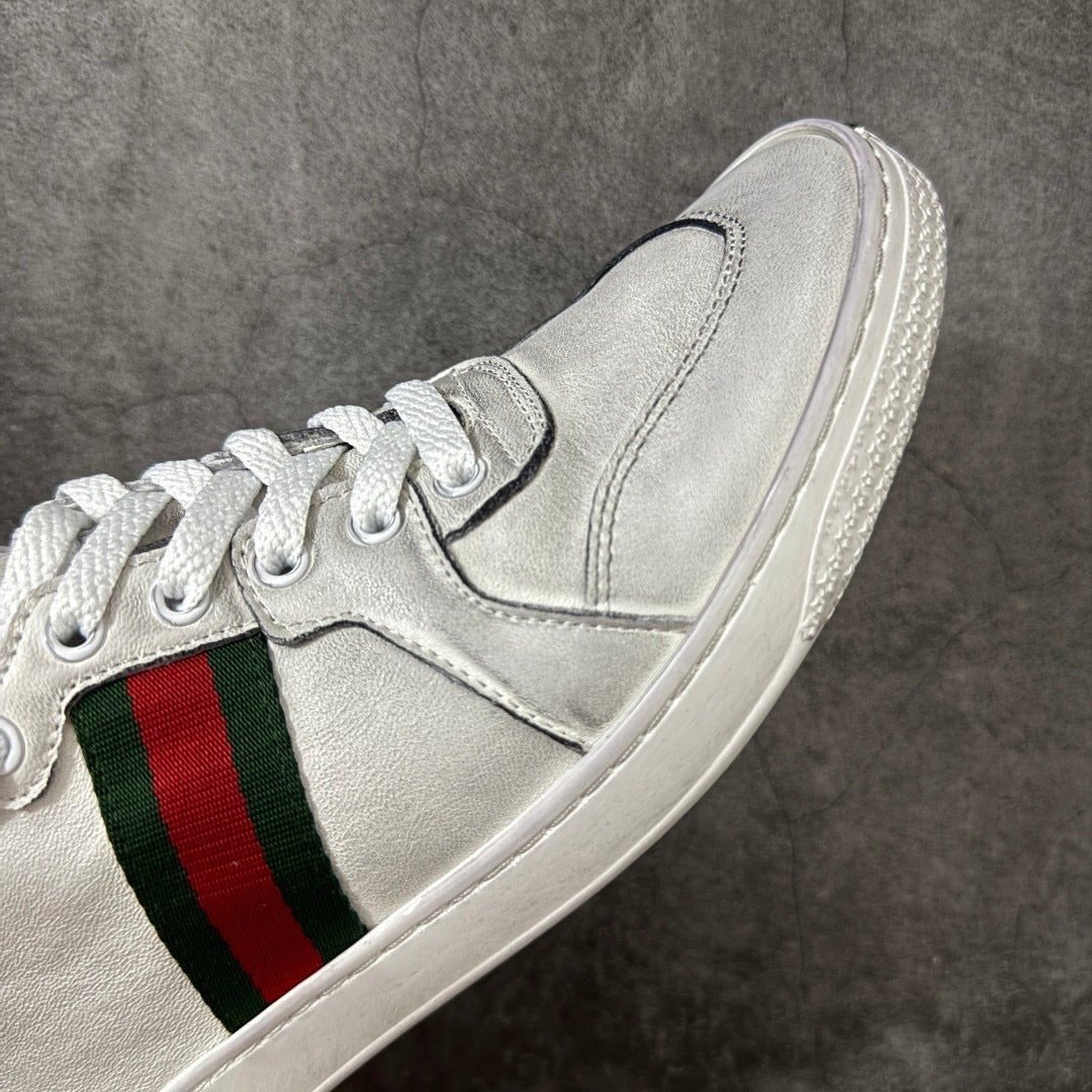 Gucci Men’s Coda Leather High-Top Sneakers White